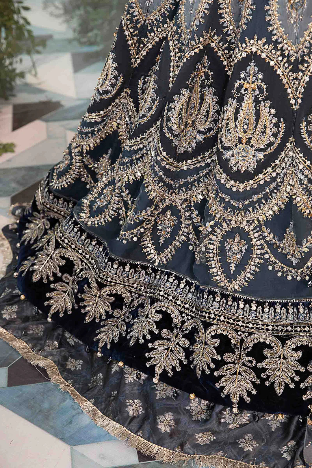 Embroidered Organza Suit | BD-2901
