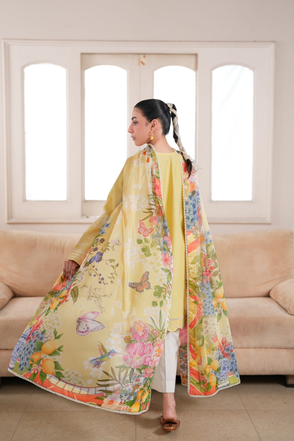 BUTTER LUXURY EMBROIDERED LAWN 3PCS (NPA3-26435) - READY TO WEAR STAYCATION 2026