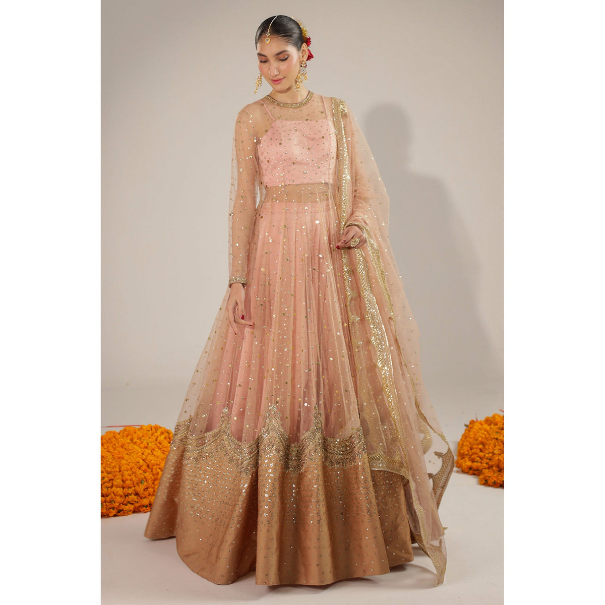 PEACH ANARKALI | WEDDING FORMALS '26 | DYOT