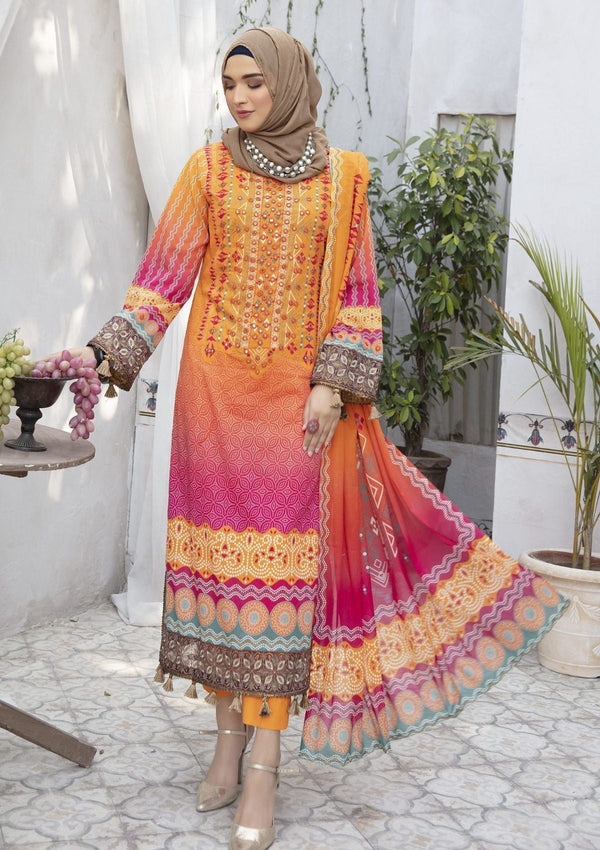 Lawn Collection - Dua - Gul-e-Zar - D#7