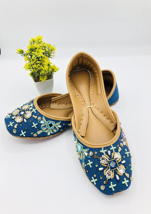 Footwear Collection - Chamak - Mirror Blue - D#035