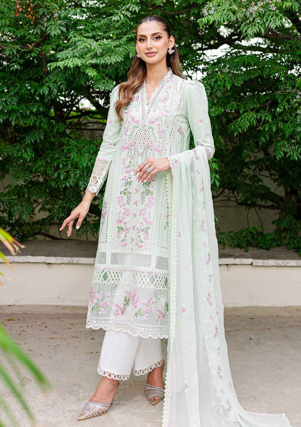 Lawn Collection - Sable Vogue - Shiree - SSC24#01 - Mint Garden