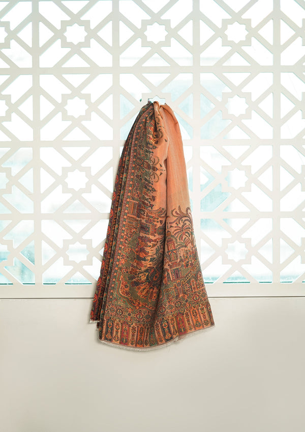 Pure Pashmina Kaani Jamawar Shawl D - 011B