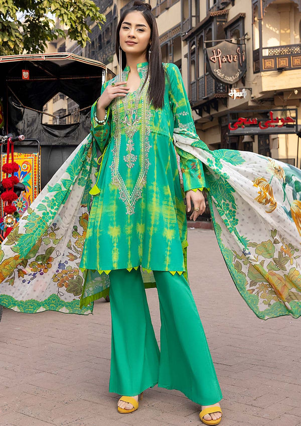 Summer Dress - Qaus - Rang-e-Bahr - QRB#3A