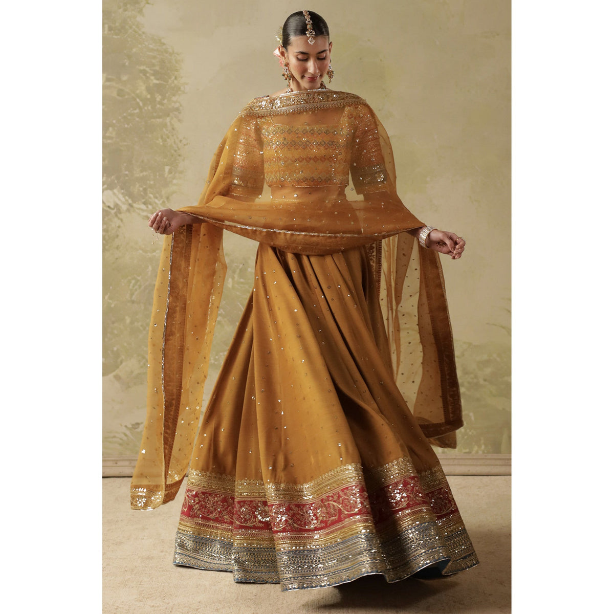 Gold Leaf Lehnga Choli | Sheesham' 26 | DYOT